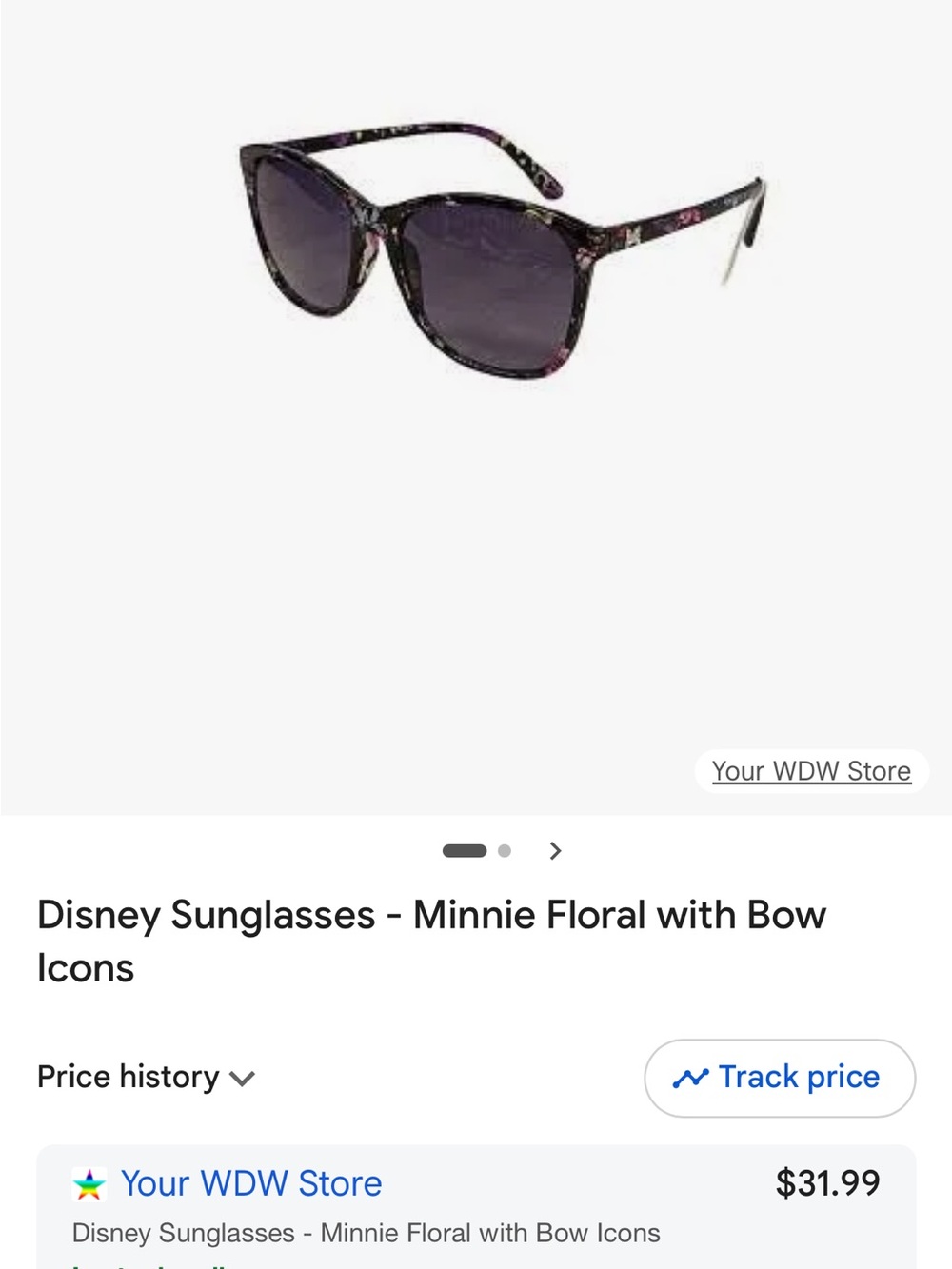 Disney Minnie Floral Sunglasses. - Picture 2 of 10